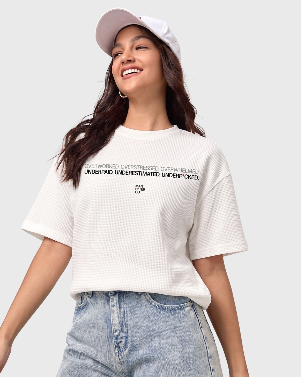 The O&U Waffle Texture Boxy Tee