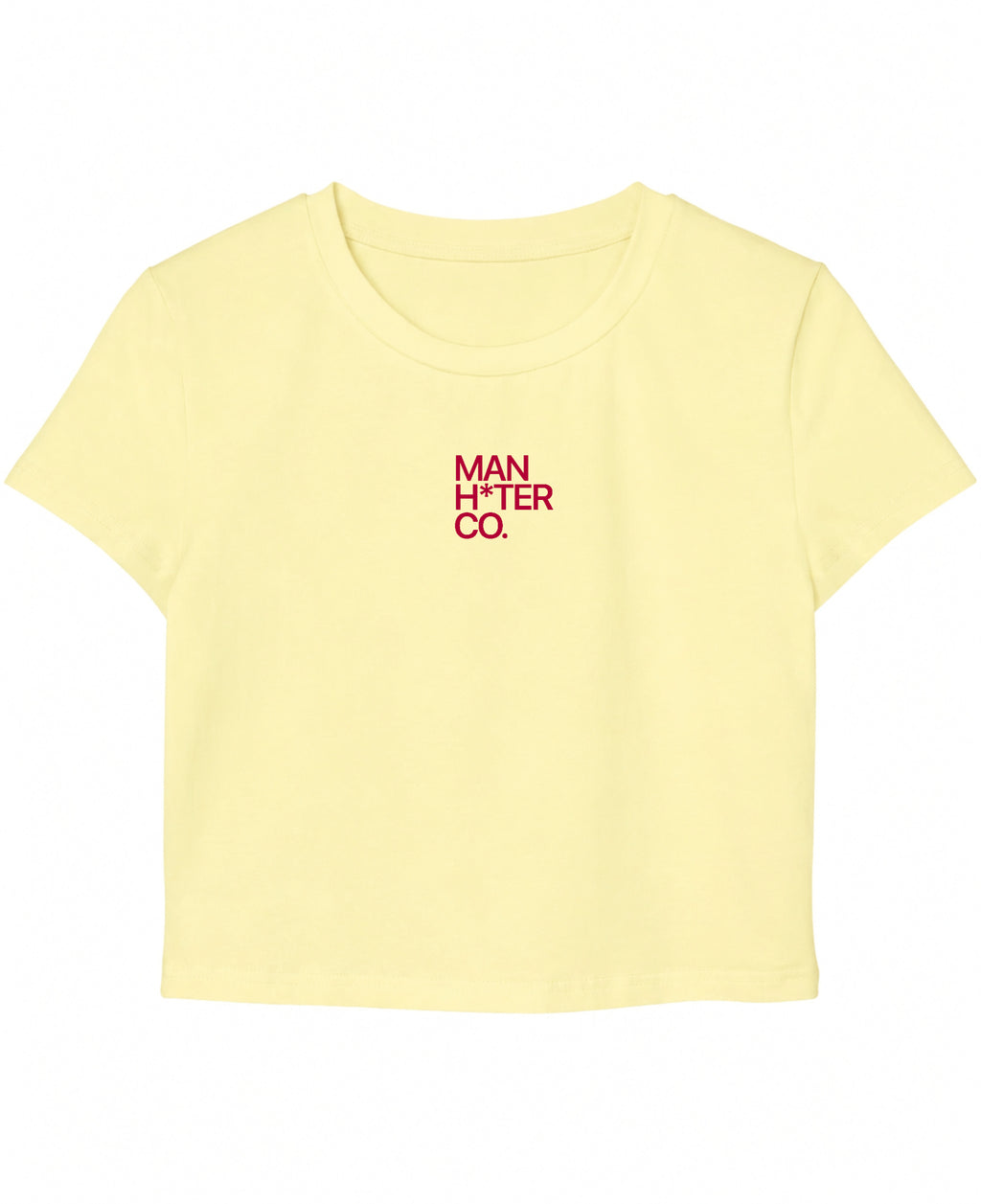 Butter Yellow Baby Tee Front Design