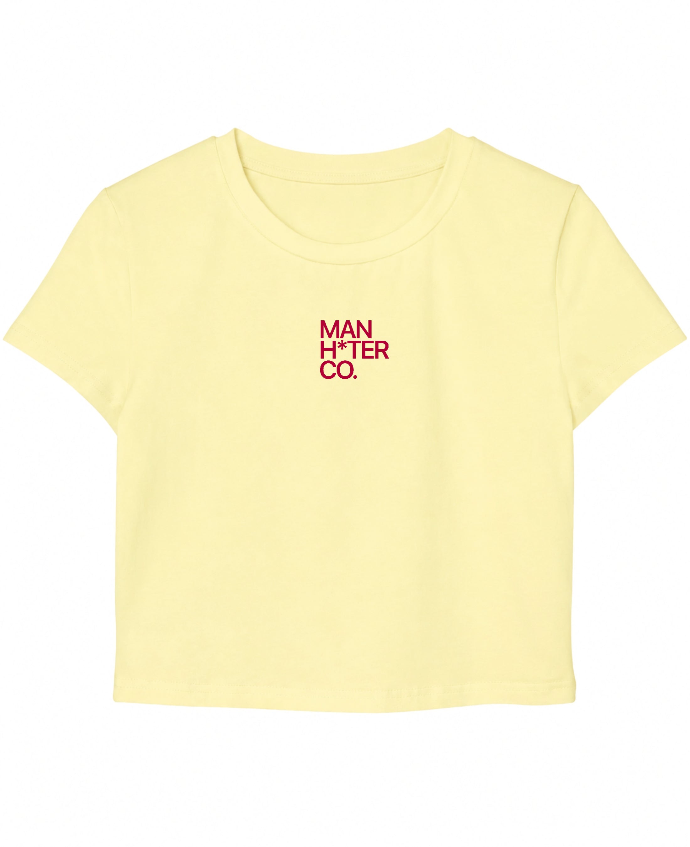 Butter Yellow Baby Tee Front Design