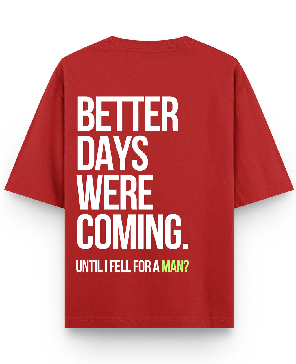 Red Oversized T-shirt Back Design