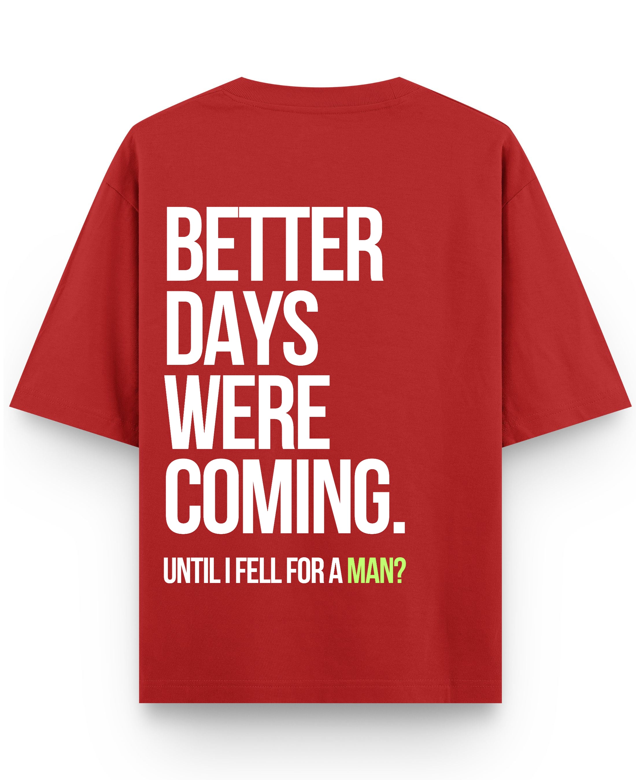 Red Oversized T-shirt Back Design