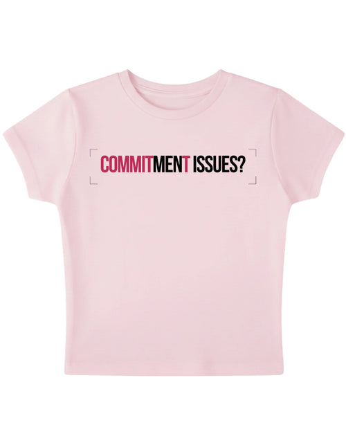 Baby Pink Baby Tee Front Design