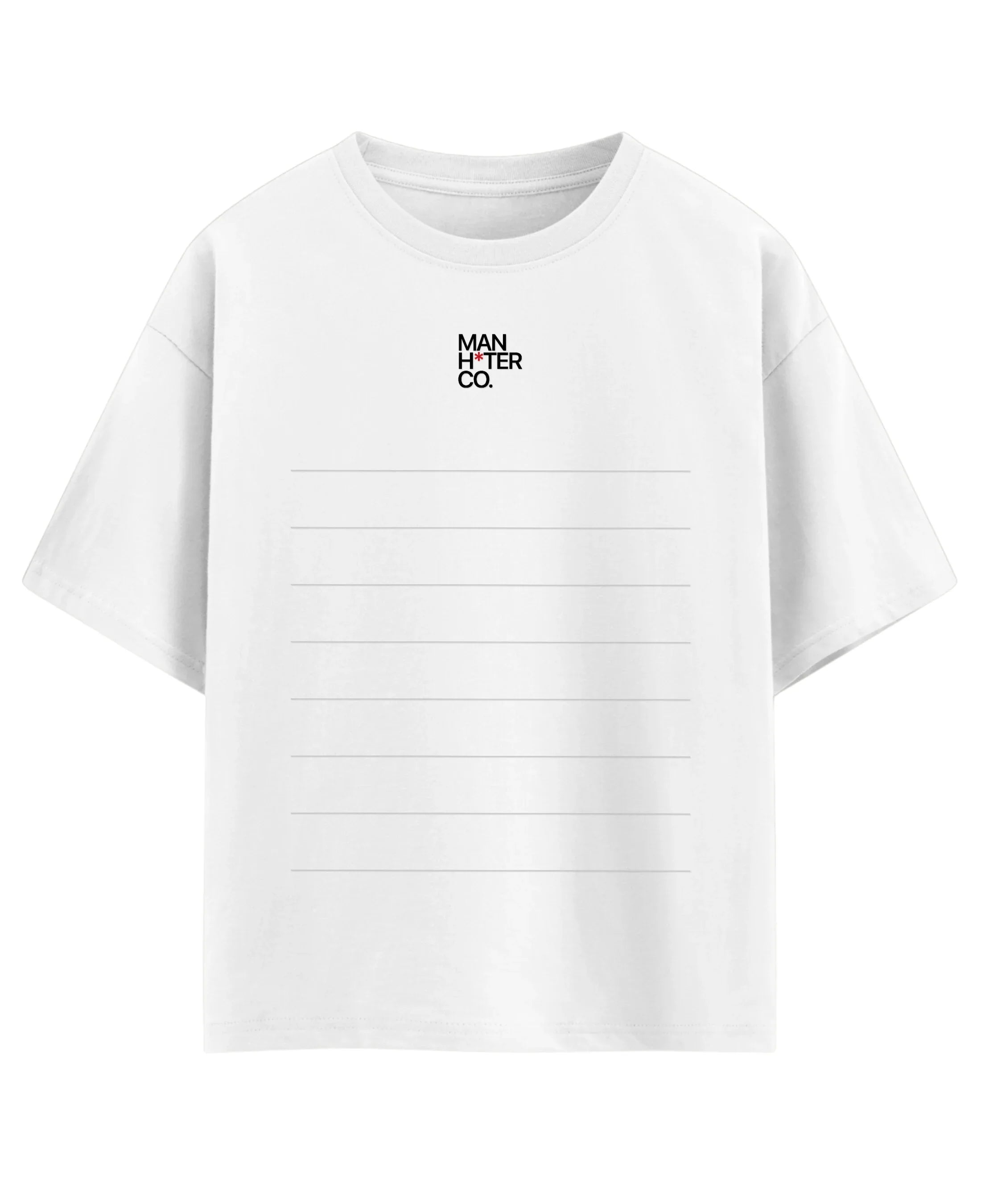 White Oversized T-shirt Front Design