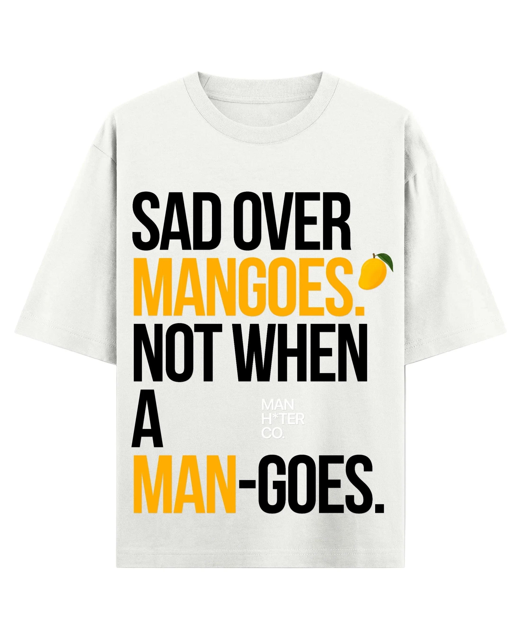 Off White Oversized T-shirt Front Design