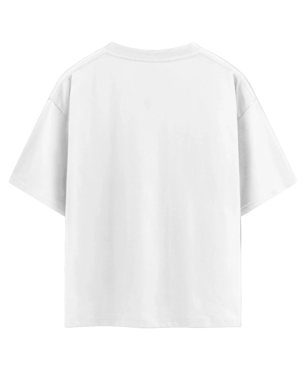 White Oversized T-shirt Back Design