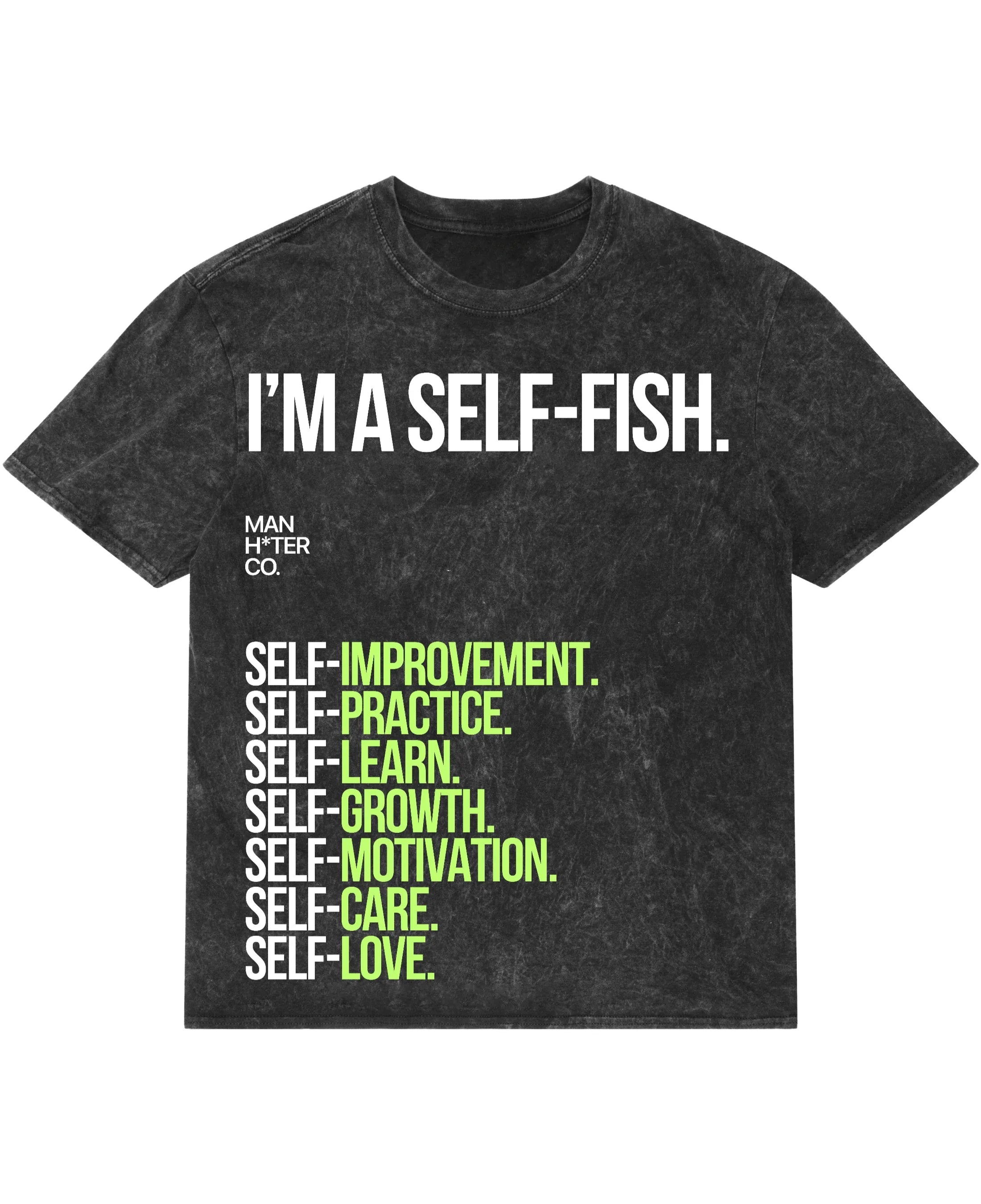 Acidwash Oversized T-shirt Front Design