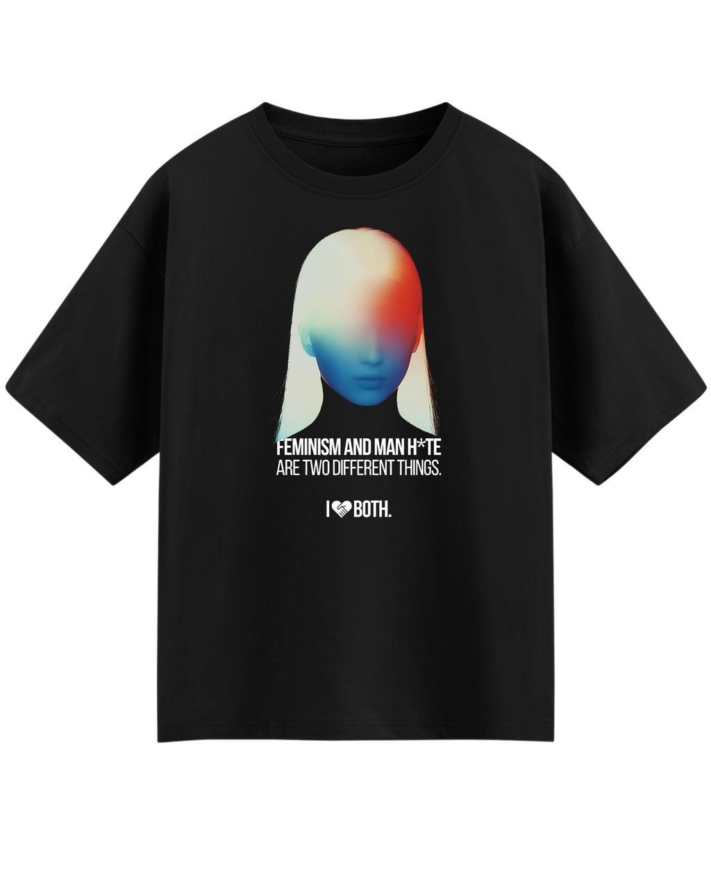 Black Oversized T-shirt Front Design